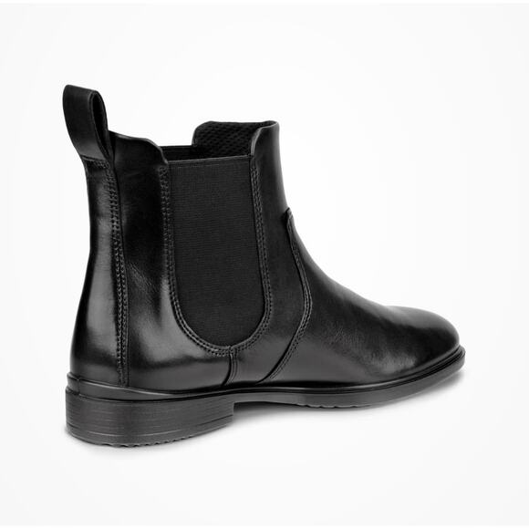 ECCO Touch 15 B Chelsea Boot 10.5 Black NWOT Leather Ankle Booties Prep Academia - Picture 2 of 10